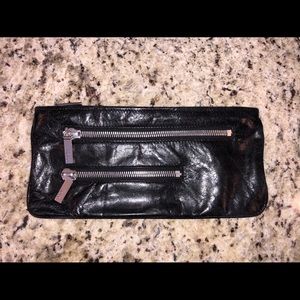 HOBO Clutch Black Leather